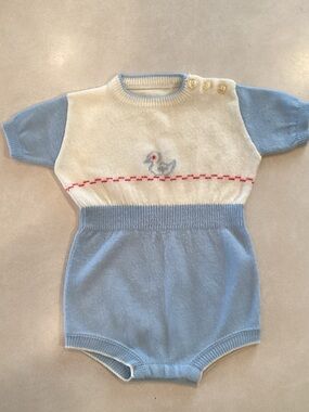 Vintage Infant Boys Romper